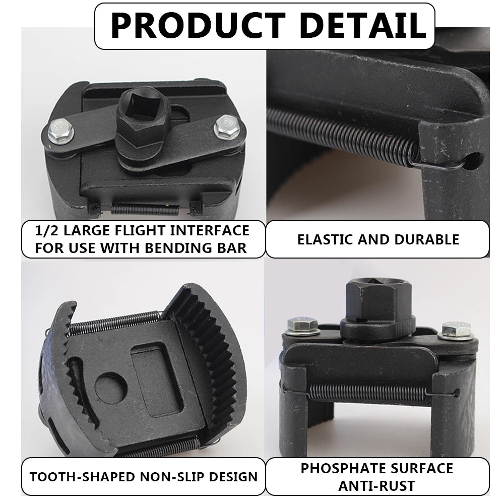 GripMaster Adjustable Oil Filter Wrench